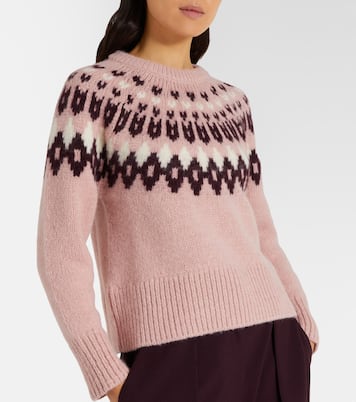 Anne Fair Isle wool-blend sweater | Veronica Beard