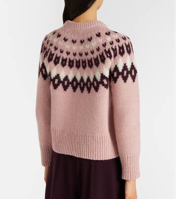 Anne Fair Isle wool-blend sweater | Veronica Beard