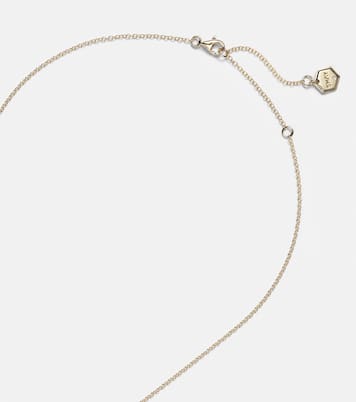 Halskette aus 18kt Gelbgold mit Diamanten und Smaragden | Shay Jewelry