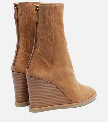 Bottines compensées Saint Honoré 85 en daim | Aquazzura