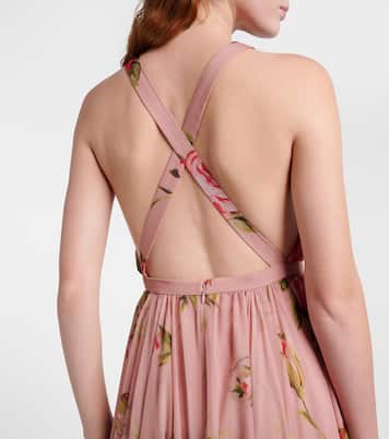 Floral silk chiffon gown | Dolce&Gabbana