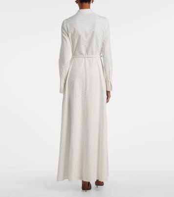 Belted cotton poplin shirt dress | Oscar de la Renta