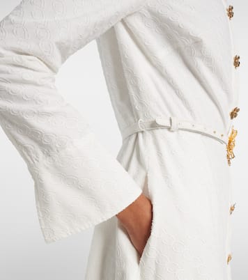 Belted cotton poplin shirt dress | Oscar de la Renta