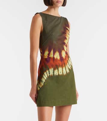 Marilyn dyed denim minidress | Alémais