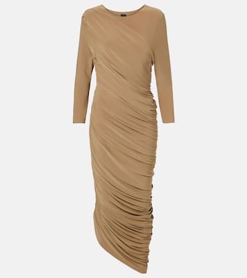 Diana ruched jersey cocktail dress | Norma Kamali