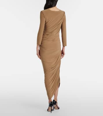 Diana ruched jersey cocktail dress | Norma Kamali