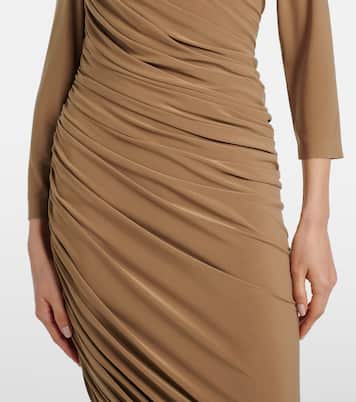 Diana ruched jersey cocktail dress | Norma Kamali
