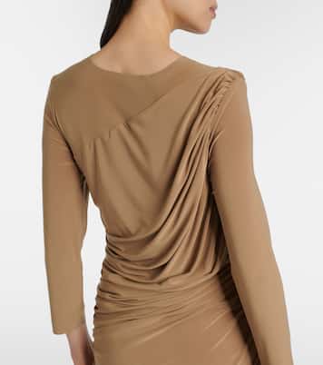 Diana ruched jersey cocktail dress | Norma Kamali