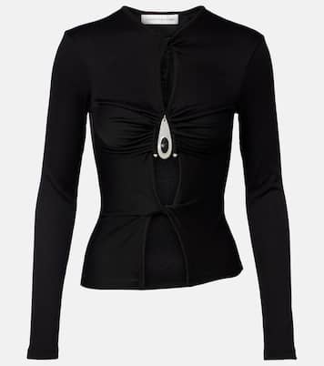 Cutout ribbed-knit top | Christopher Esber