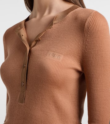 Wool Henley shirt | Chloé