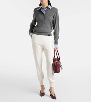 테이퍼드 저지 스웨트팬츠 | Stella McCartney