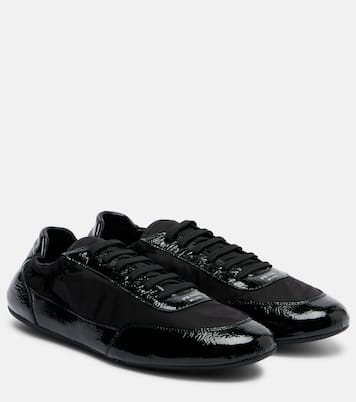 Collapse Re-Nylon and leather sneakers | Prada
