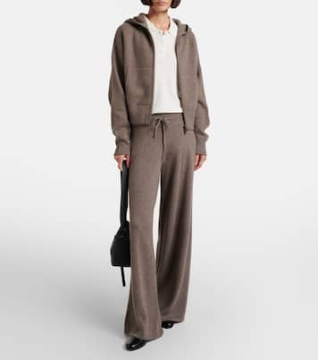 Felpa con cappuccio Lilia in cashmere con zip | Lisa Yang
