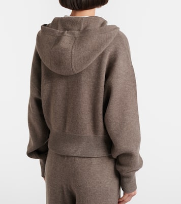 Felpa con cappuccio Lilia in cashmere con zip | Lisa Yang