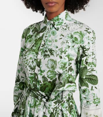 Floral cotton shirt dress | Erdem