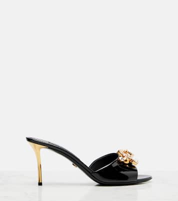 Embellished patent leather mules | Dolce&Gabbana