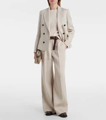 Blazer aus Leinen und Baumwolle | Brunello Cucinelli