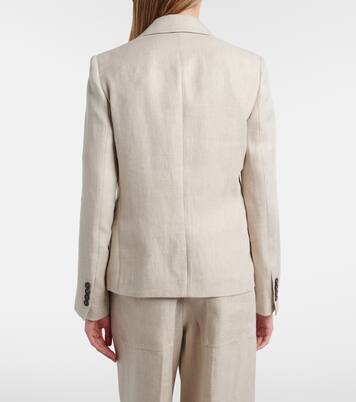 Blazer aus Leinen und Baumwolle | Brunello Cucinelli