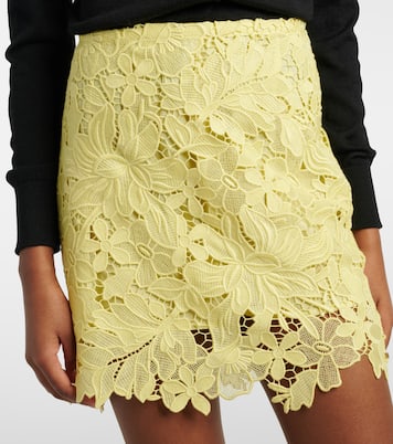 تنورة قصيرة من الدانتيل بطبعات الورود Bora | Sportmax