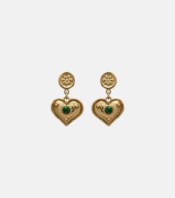 Jem Heart drop earrings | Alémais