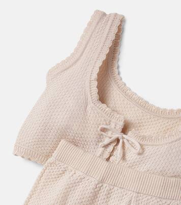 Embroidered cotton-blend top and shorts set | Pepita&Me