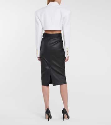 Blazer de tweed en mezcla de algodón | Balmain