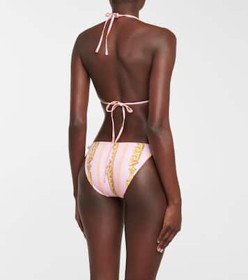 Chain-print bikini bottoms | Versace
