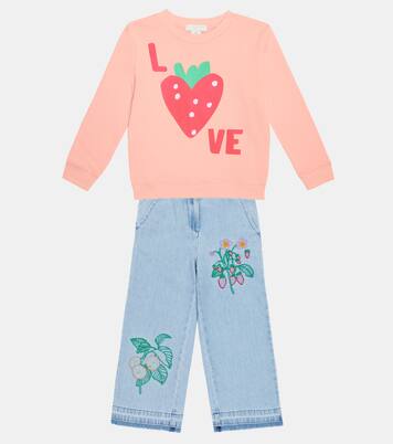Printed cotton sweatshirt | Stella McCartney Kids