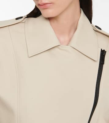 Mahis cropped cotton biker jacket | The Mannei