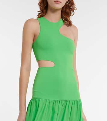 Asymmetric cutout midi dress | Stella McCartney