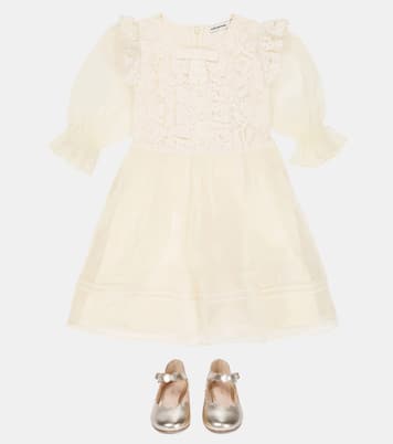 Abito in organza con pizzo | Self-Portrait Kids