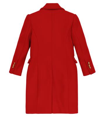 Wool-blend coat | Balmain Kids