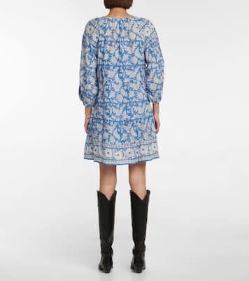 Lilah printed cotton minidress | Velvet