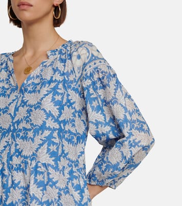 Lilah printed cotton minidress | Velvet