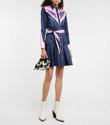 Embroidered satin minidress | Kenzo
