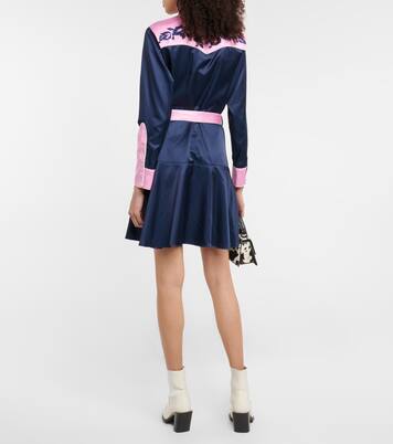 Embroidered satin minidress | Kenzo