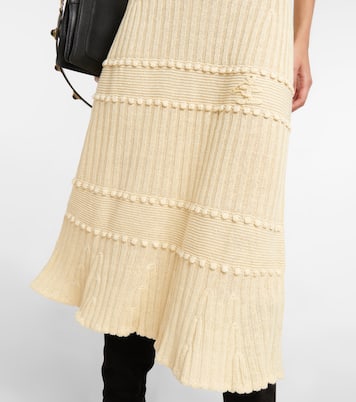 Linen and silk knit midi dress | Etro