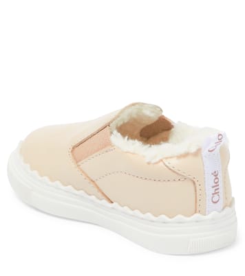 Bebé - zapatillas de borrego sintético y piel | Chloé Kids
