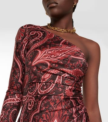 Paisley one-shoulder minidress | Etro