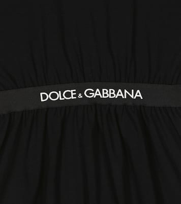 Logo cotton-blend dress | Dolce&Gabbana Kids