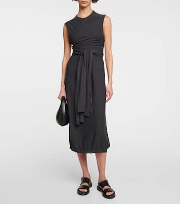 Cotton crêpe midi dress | Lemaire