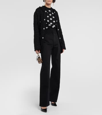 Top de lana y seda con logo | Dolce&Gabbana
