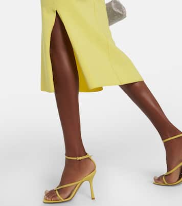Darya ruched ribbed-knit midi dress | Simkhai