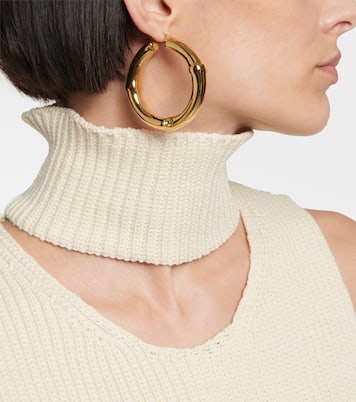 Orecchini a cerchio Bamboo | Jil Sander