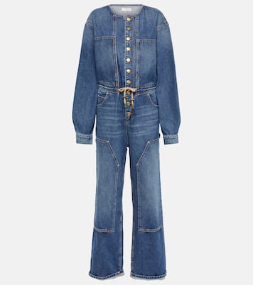 Mono ancho Stevie en denim | Ulla Johnson