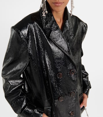 Manteau en cuir | Alessandra Rich