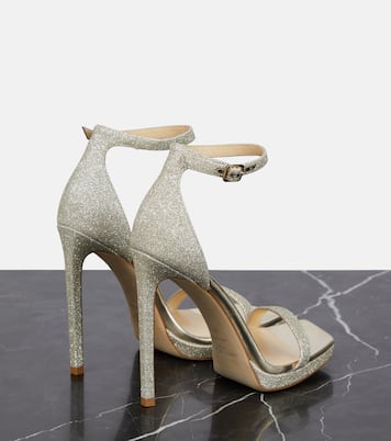 Verzierte Sandalen Alva 120 aus Leder | Jimmy Choo