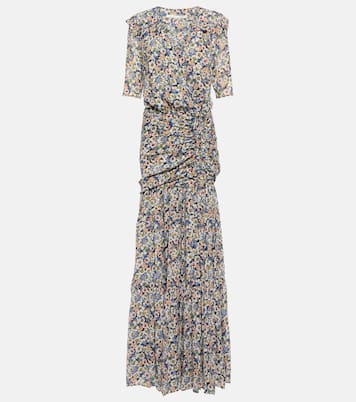 Bedrucktes Maxikleid aus Seide | Veronica Beard