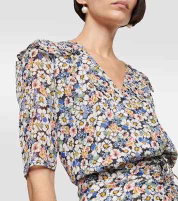 Bedrucktes Maxikleid aus Seide | Veronica Beard