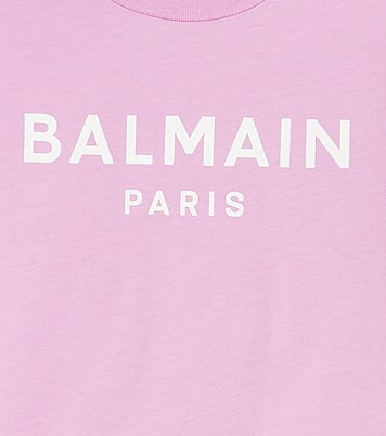 로고 코튼 저지 티셔츠 | Balmain Kids